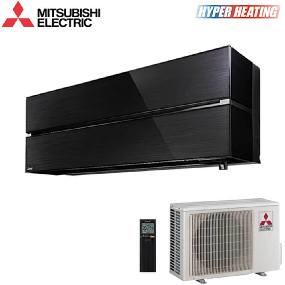 Aer conditionat Mitsubishi Electric LN Hyper Heating 12000 BTU - WiFi, Black